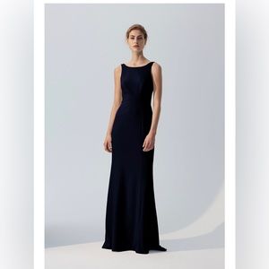 Black Amsale Joelle Bridesmaid Dress Size 8